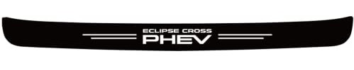JYMLOV Protection Seuil de Coffre Voiture for Mitsu-bishi Eclipse Cross PHEV, Protege Pare Choc Arriere Anti-Rayure Fiber Carbone Autocollant Seuil de Chargement,Black