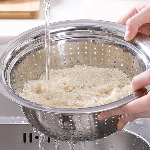 Tiptop Kicthenware Stainless Steel Colanders, Sieves & Colanders Rice Strainer (22cm)