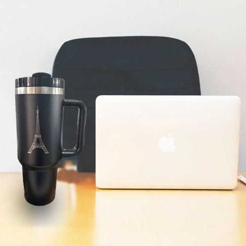 Generic1180 ml 40 OZ mug Isotherme pour vos boisons, avec une poigné et une paille,Profitez de votre tout au long de la journée avec une tasse isotherme. Pour sport,au travail,au voyage