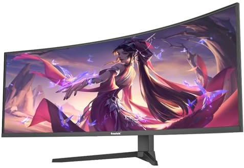 Gawfolk PC-Monitor Ultra Large 49 Zoll 1500R Curved 165Hz Gaming Computer Monitor