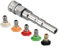 High Pressure Washer Adapter, 14 Stainless Steel Connector with 5 Nozzles,For Nilfisk & Other Brands, Tool-Free Installation, Enhanced Cleaning Power