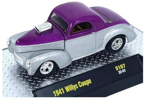 XUFQRAN Esposizione in miniatura Kit Modello Pressofuso Per Auto In Lega Willis In Scala 1:64 Simulazione Collezione Statica Ornamenti Collezione di veicoli simulati