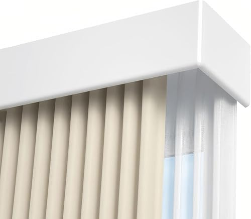 Generico Sistema Doppio Binario per Tende – Scatola E Mantovana Integrata, Montaggio A Soffitto O Parete, Facile da Installare, Movimento Silenzioso(Size:3.2FT/100CM,Color:Supporto da Parete)