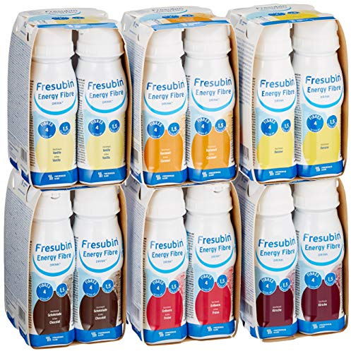 Fresubin ENERGY Fibre Drink Mischkarton Trinkflasche, 6 X 4 X 200 ml