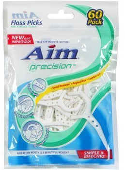 Aim Precision Floss Picks, 60-ct. Packs (Pack of 5)