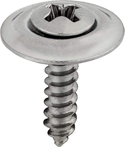 #6 X 5/8 Phillips Oval Head Sems Countersunk Washer Chrome