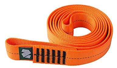 Notch Orange 36” x 1” Heavy-Duty Stitched Nylon Circular Loop Runner for Medium Duty Choker Straps, Line Redirections and Miniature False Crotch Support, Tensile Strength: 6,519 lbs., 29kN (NNLR-36)