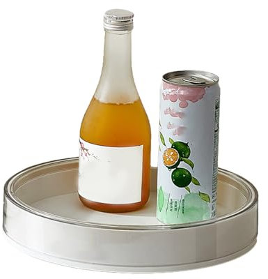 BSEID Organizzatore rotante per portaspezie,Organizzatore per rack di stoccaggio delle spezie rotanti a 360 - Spinner per condimenti rotondo per carosello di spezie, portaspezie per tavolo da frigo