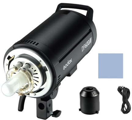 Godox DP600III professionell studioblixt, 600 W, fotografi, blixtljus, 5 600 K, färgtemperatur 2,4 G, trådlös 1s återvinningstid 1/2000-1/800 s blixttid med Bowens Mount för bröllop, porträtt, mode