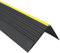 Perfil de borde de escalera autoadhesivo de plástico PVC antideslizante, perfil angular, 55 x 40 mm, RD-ON, negro, 130 cm