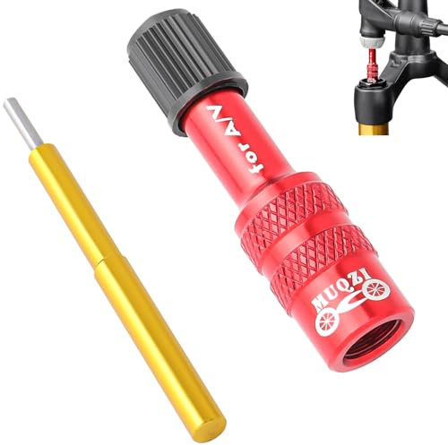 Bike Fork Valve Adapter Bike Pump Adaptor, Shock Pump Valve Adapter, Fork Air Valve Adapter Extender Pressta Extension Converter Nozzle Tire Pump Accessories for Mountain Bike Road Bike