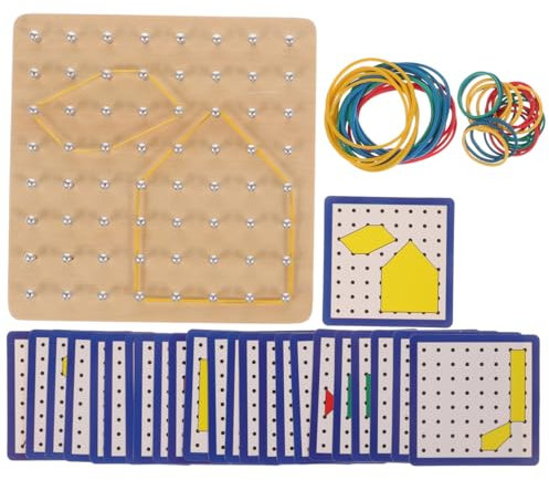 Alasum Educational Wooden Toys for Boys and Girls Blocks Puzzle Boys and Girls Geoboard Toy