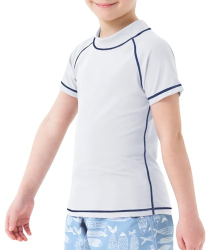 MEETWEE pojkar Rashguards für Jungen Schwimm Uv Tshirt Rash Guard skjorta