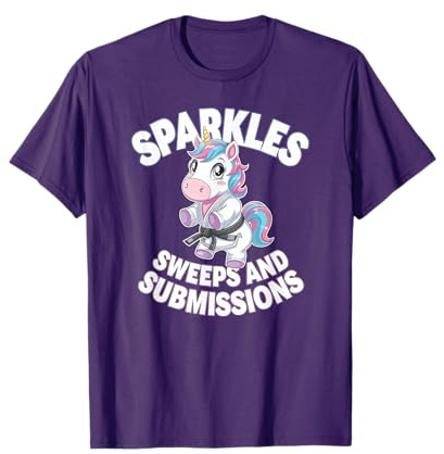 Jiu Jitsu and Unicorn - Cute BJJ Grappling T-Shirt