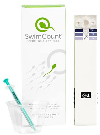 SwimCount Male Fertility Test Kit, Sperm Quality Test for use at Home, 1 Test