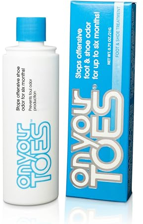 On Your Toes Foot Powder for Smelly Feet - Natural, Long-Lasting Shoe Powder, Odor Control for Stinky Feet - Fast-Acting Shoe Deodorizer