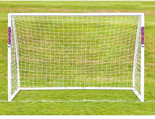 Samba Futsal Goal Posts & Nets - All Weather uPVC Football Goals - 2.5mm Twine Thickness - 100mm x 100mm Square