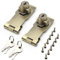 Cerradura Armario Cerradura Puerta Metalica Cerradura Puerta Cerrojo con Llave Cerrojo de Candado Cerrojo con Llave de Metal Cerradura de Cerrojo de Cajones con Llave Candado Aleación de Zinc 2 Piezas