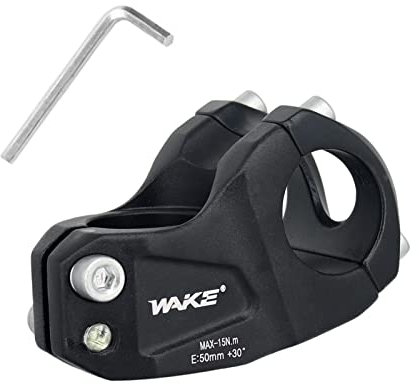 BSSOK Fahrrad Vorbau 31,8mm Lenkererhöhung Fahrrad 50mm 30 Degree Kurz Fahrradlenker Vorbau für BMX, MTB Mountainbikes, Rennrad, Downhill