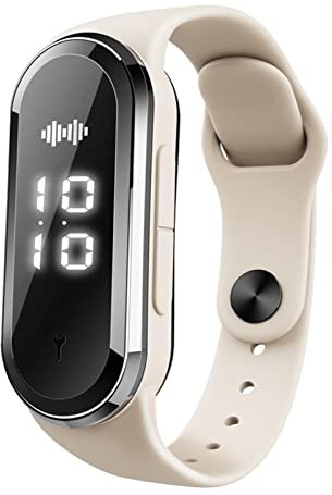 Gereton Bracelet Anti-moustiques Ultrasonique, Montre Bracelet Electronique Anti-Moustique Rechargeable par USB, Bracelet Anti-Insectes Intelligent, pour Enfants et Adultes, Blanc