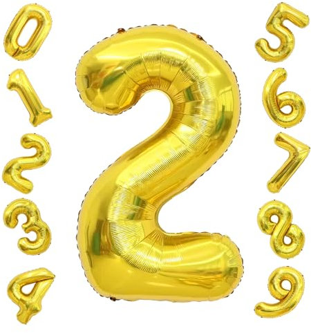 Zahlen Luftballon Geburtstag Folienballon dekoration geburtstag 2 jahre Goldene geburtstag deko Helium Ballons luftballon zahlen ballon für Geburtstagsparty Deko, Betriebsversammlungen