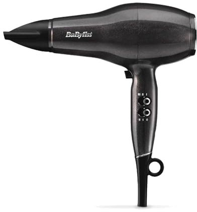 BaByliss 6491U Platinum Diamond 2300 Hair Dryer Grey 3 Heat & 2 Speed Settings