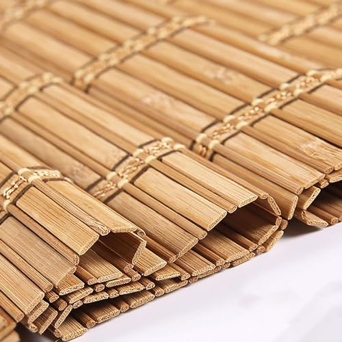SGSKEIEY Stores en Bambou Rétro,Store Enrouleur Naturel en Bois de Bambou Home Balcon pour Balcon Bureau Restaurant, pour Maison, intérieur et extérieur, terrasse (40x220cm/16x87in,A)