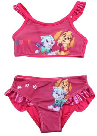 Disney Costume da Bagno Minnie, Design Divertente e colorato, Perfetto per L'Estate, Le attività acquatiche dei Bambini, Rosso, 4 Anni