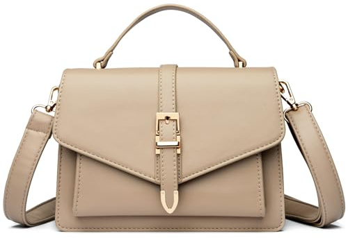 Travistar Borsa Donna Tracolla in Pelle PU Borsa a Tracolla Elegante Borsetta Tracolla Donna Piccola Borse Spalla Borse a Mano, Pochette Sera con Cinghie Rimovibili