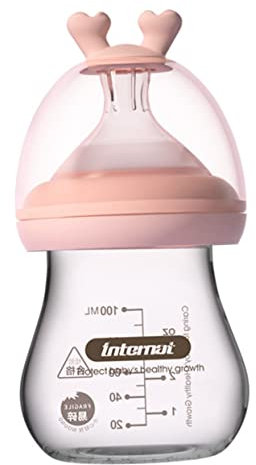 JOINPAYA 1Stk Nuckelflasche Babyflaschen für Neugeborene Mama Flaschen neugeboren Babymilchflaschen flaschen Pink bottle Milchaufbewahrungsbehälter Glas Feeder pp Rosa