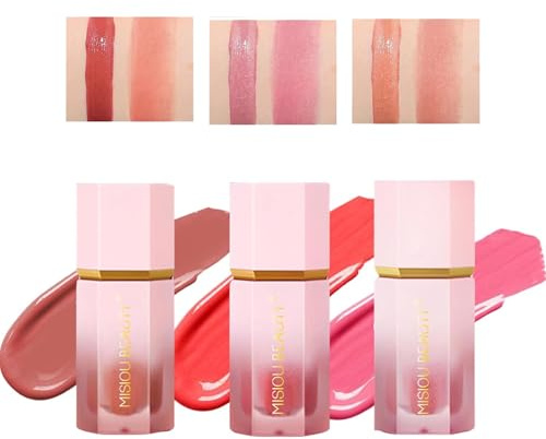 XdealCozyxc 3 Pcs Liquid Blush Stick, Makeup Blusher for Cheeks