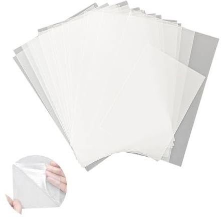 10 unidades de papel térmico de transferencia adhesiva para planchar sobre textiles, película de transferencia textil, adhesiva de doble cara, película de transferencia para plotter, papel térmico