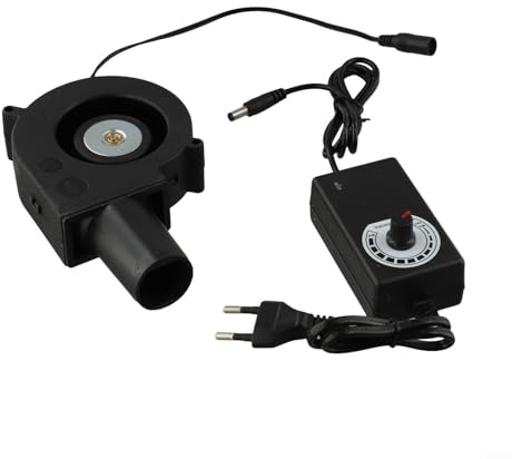 Ventilateur réglable pour chauffage de barbecue 58 CFM, souffleur d'air avec régulateur de vitesse, machine de cuisson portable compatible avec barbecue en plein air et utilisation en camping