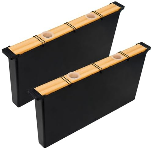 NONDK Paquete de 2 Comederos de Colmena de 4L, Comedero de de Colmena, Alimentador de Agua de Profundo para Apicultura, Herramientas de Alimentación de Abejas