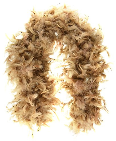 Forum Novelties 6 ft. Exotic Feather Spotted Owl Boa Light Brown Fantasy Accessory Kostym Accessory 72 tum