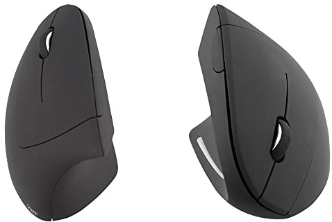 T 'NB MWERGOV Left ergonómico, Vertical Ratón inalámbrico para Zurdos, Color Negro
