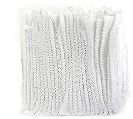 Cuffia a retina usa e getta per capelli, 100 pezzi, taglia unica con elastico, per uso cosmetico, bellezza, cucina, cucina, industria domestica, ospedale