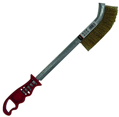 Tivoly XT20251006174 - Cepillo de metal con mango de plástico, alambre de acero latonado