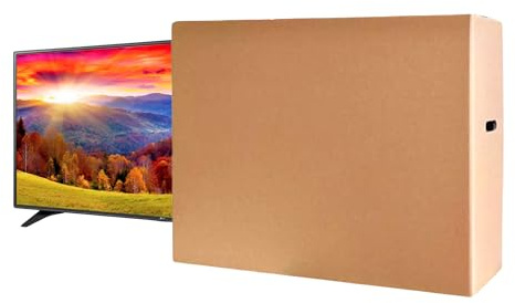 CB2G Up to 24 TV Removal Cardboard Moving Box - ideal for Screens, Artwork, Mirrors & Pictures | Made in Britain (5)