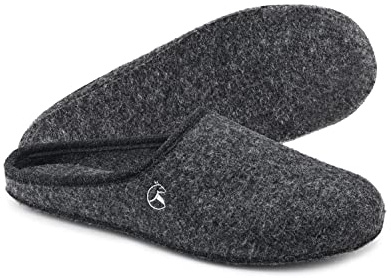 ESTRO Pantuflas de Fieltro Hombre - Pantuflas Hombre Zapatillas de Estar Por Casa Zapatillas con Suela de Fieltro FELT