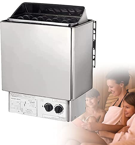 Electric Sauna Oven, Electric Sauna Oven Wet and Dry Sauna Electric Oven, Stainless Steel Sauna Oven, Sauna Heater for Home Hotel Sauna Room Spa etc, 220v 8w(8-12m3)