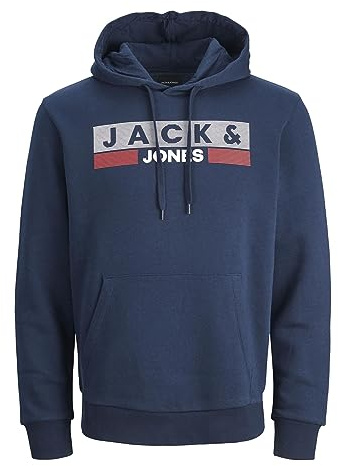 JACK & JONES Felpa con Logo Hoodie, XXL