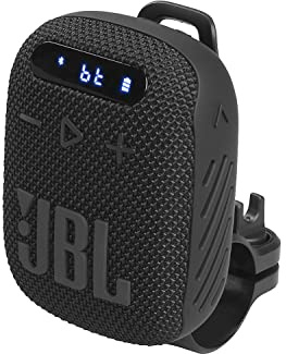 JBL Wind 3 Portable Bluetooth Speaker and FM Tuner Radio for Bike Handlebar
