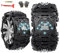 Snow Chains for Cars Ninonly 6Pcs Reusable Snow Chains for Tyres Universal Emergency Car Wheel Anti-Skid Chain for Vehicle Car Truck SUV fit Tyre Width 165mm - 295mm Black