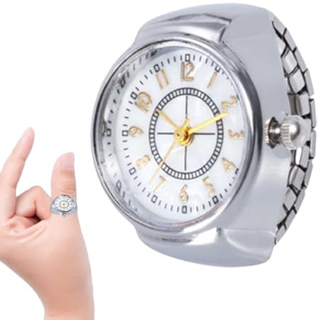 ZORQ Orologio ad anello | Orologio vintage ad anello | Orologio rotondo creativo da donna da uomo per laurea