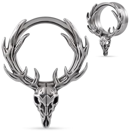 COOEAR Double Flared Ear Tunnel, Flesh Ear Gauges Expander, Piercing Stretchers Earrings.
