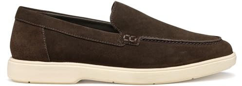 Geox U SPHERICA EC17 D, Mocassino Uomo, Dark Brown, 42 EU