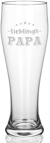 Joymaking Bicchiere da Birra Con Incisione - Regalo per Papà Preferito, Festa del Papà, Compleanno, Natale, 700 ml