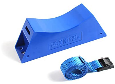 HPHPH Cylindre de gaz liquéfié RV Support Mural de Cylindre de gaz Support de réservoir de Carburant Dispositif de sécurité, Accessoires Camping Car(Blauw)