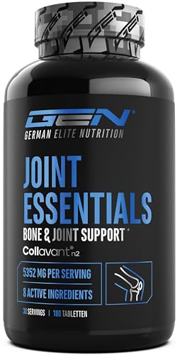 Joint Essentials: suplemento para las articulaciones con Collavant® N2 colágeno tipo II, glucosamina, condroitina, MSM, ácido hialurónico y vitamina C. 180 comprimidos.